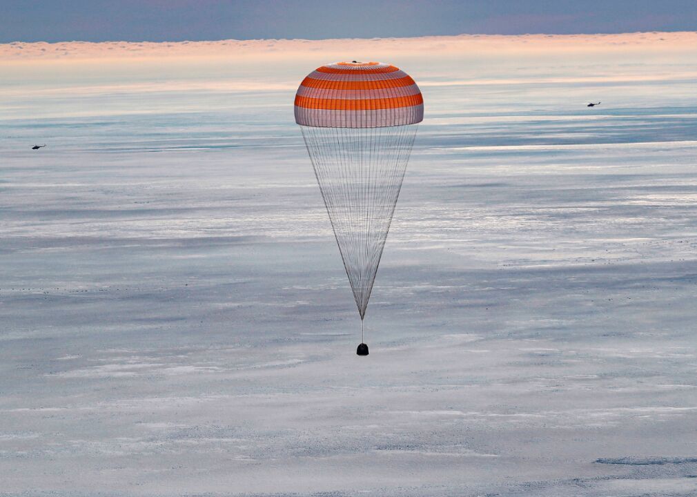 Soyuz MS-13 returns to earth
